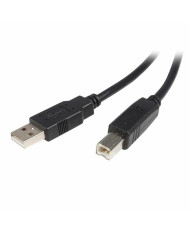 USB A to USB B Cable Startech USB2HAB5M            Black