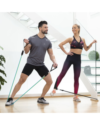 Set of Resistance Bands with Accessories and Exercise Guide Tribainer InnovaGoods 3 Units