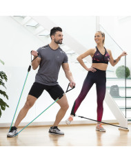 Set of Resistance Bands with Accessories and Exercise Guide Tribainer InnovaGoods 3 Units