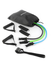 Set of Resistance Bands with Accessories and Exercise Guide Tribainer InnovaGoods 3 Units