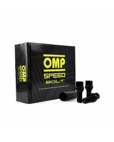 Screw kit OMP OMPS09791201 Black M12 x 1,50 33 mm (20 Units)
