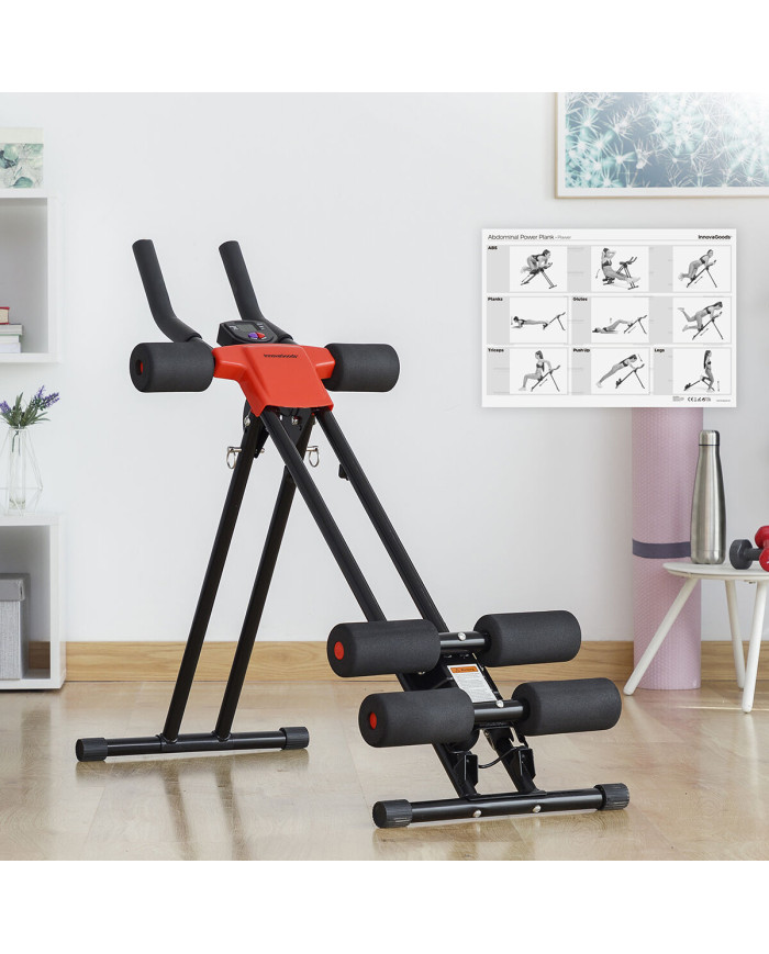 Folding Abdominal Machine with Exercise Guide Plawer InnovaGoods