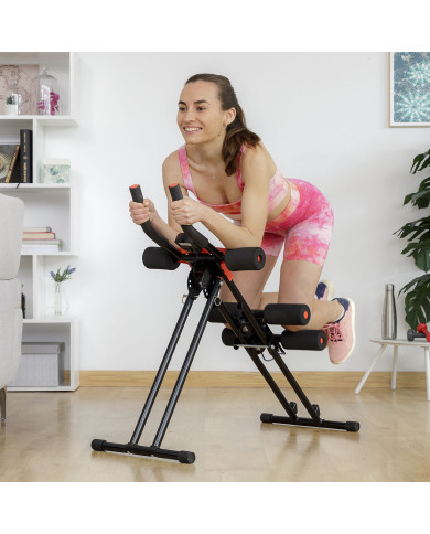 Folding Abdominal Machine with Exercise Guide Plawer InnovaGoods