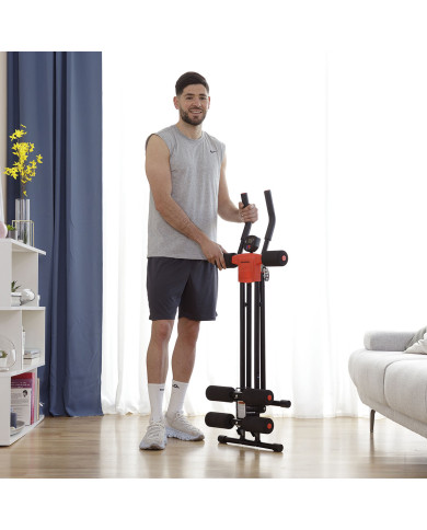 Folding Abdominal Machine with Exercise Guide Plawer InnovaGoods