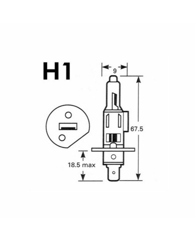 Car Bulb M-Tech PTZSW1-DUO H1 P14,5s