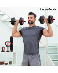 6-in-1 Set of Adjustable Weights with Exercise Guide Sixfit InnovaGoods   Iron (Refurbished B)