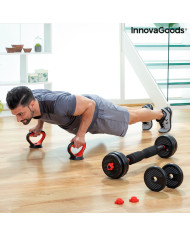 6-in-1 Set of Adjustable Weights with Exercise Guide Sixfit InnovaGoods   Iron (Refurbished B)