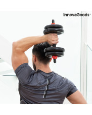 6-in-1 Set of Adjustable Weights with Exercise Guide Sixfit InnovaGoods   Iron (Refurbished B)