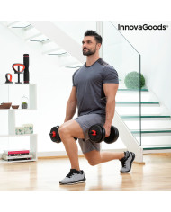 6-in-1 Set of Adjustable Weights with Exercise Guide Sixfit InnovaGoods   Iron (Refurbished B)