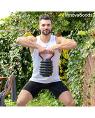 6-in-1 Set of Adjustable Weights with Exercise Guide Sixfit InnovaGoods   Iron (Refurbished B)