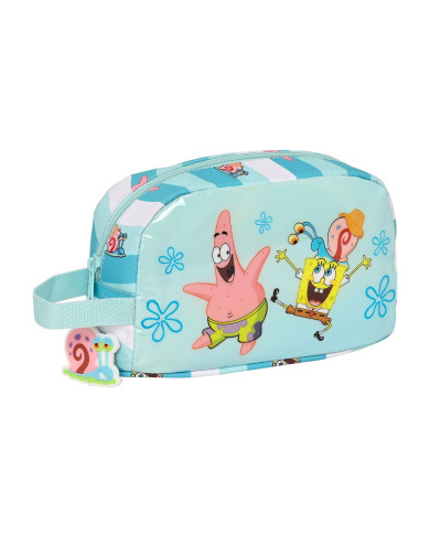 Thermal Lunchbox Spongebob Stay positive Blue White (21.5 x 12 x 6.5 cm)