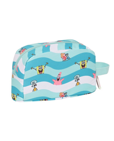 Thermal Lunchbox Spongebob Stay positive Blue White (21.5 x 12 x 6.5 cm)
