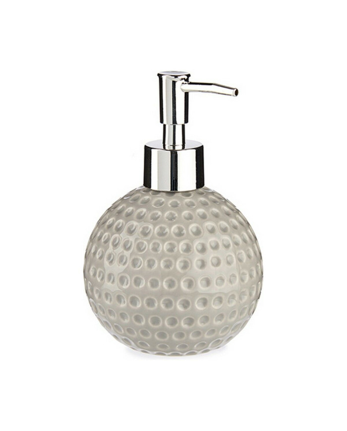 Soap Dispenser Berilo Golf Grey Metal Ceramic 300 ml (12 Units)
