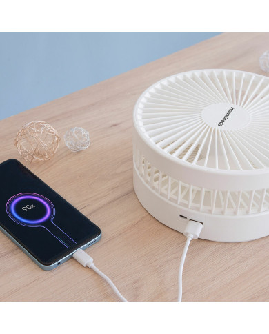 3 in 1 Foldable Rechargeable Fan Fandle InnovaGoods Ø7,7'' 7200 mAh