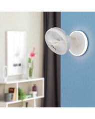 Rechargeable Desk Fan with LED FanLed InnovaGoods Ø6,6'' 4000 mAh