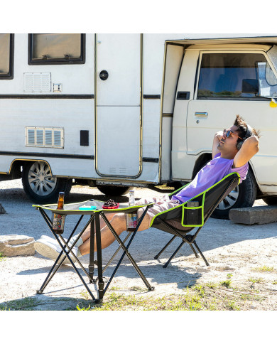 Folding Textile Camping Table with Cover Cafolby InnovaGoods