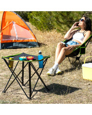 Folding Textile Camping Table with Cover Cafolby InnovaGoods