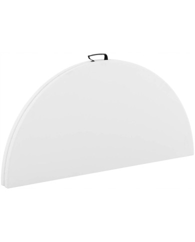 Marbueno Folding Table Resin White D.122x74 cm Catering, Beach & Camping 10530