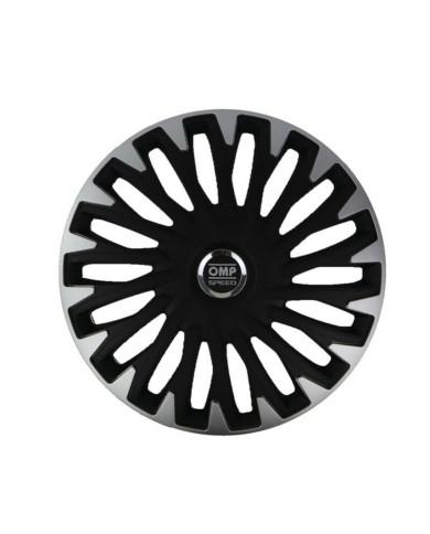 Hubcap OMP OMPS07021412 Black Silver 14" (Refurbished C)