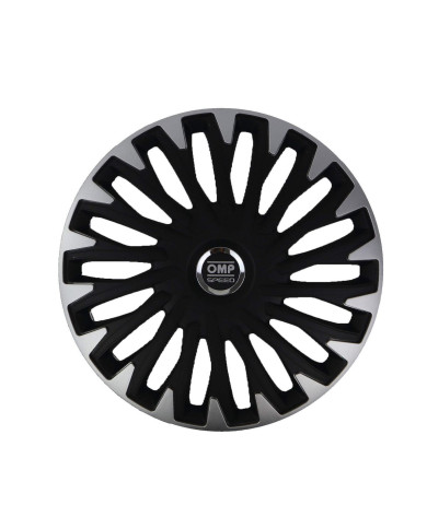 Hubcap OMP OMPS07021412 Black Silver 14" (Refurbished C)
