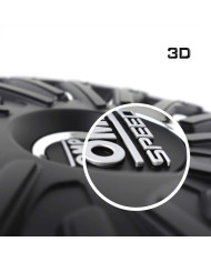 Hubcap OMP OMPS07021412 Black Silver 14" (Refurbished C)