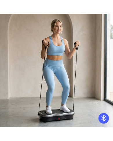 Vibration Platform with Speaker, Resistance Bands and Remote Control Vivflow InnovaGoods