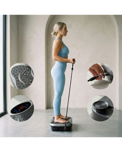 Vibration Platform with Speaker, Resistance Bands and Remote Control Vivflow InnovaGoods