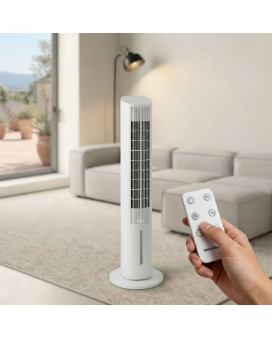 Portable Multifunction Tower Evaporative Cooler with Remote Control Hushly InnovaGoods