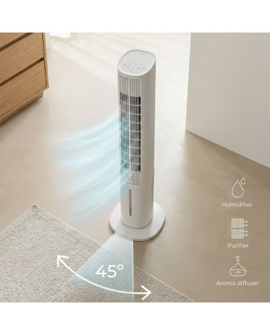 Portable Multifunction Tower Evaporative Cooler with Remote Control Hushly InnovaGoods