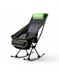 2-in-1 Folding Camping Rocking Chair with Pocket, Cushion and Carry Bag Trillow InnovaGoods