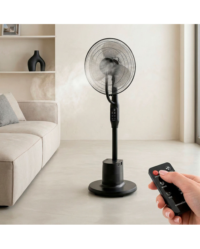 Nebuliser Pedestal Fan with Remote Control Sprair InnovaGoods