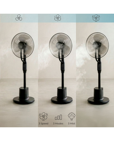 Nebuliser Pedestal Fan with Remote Control Sprair InnovaGoods