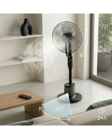 Nebuliser Pedestal Fan with Remote Control Sprair InnovaGoods