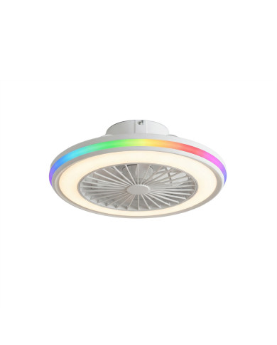 Ceiling Fan with RGB LED Light, Hidden Blades and Remote Control Nexory InnovaGoods