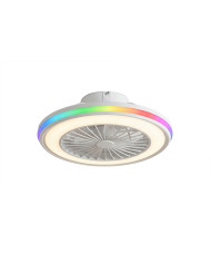 Ceiling Fan with RGB LED Light, Hidden Blades and Remote Control Nexory InnovaGoods