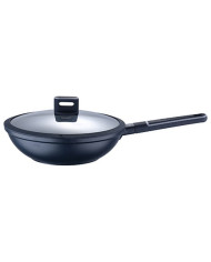 Wok Pan Masterpro Indigo Black Aluminium (Ø 28 cm)