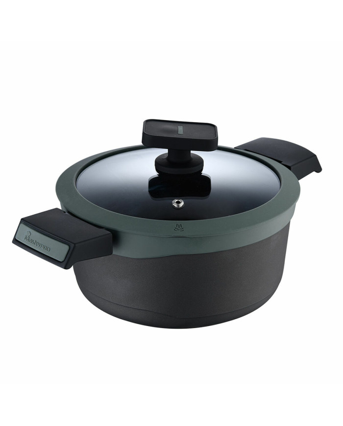 Casserole with lid Masterpro GASTRO REECO MP Black