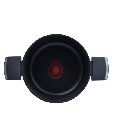 Casserole with lid Masterpro GASTRO REECO MP Black