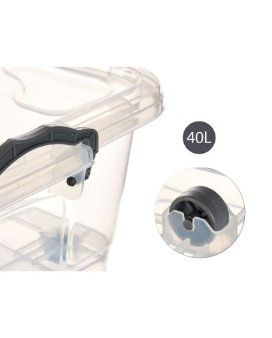 Storage Box Kipit Plastic 40 L With wheels (Refurbished D)