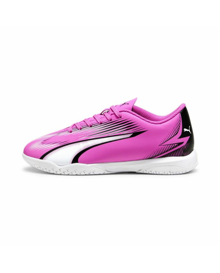 Children's Indoor Football Shoes Puma Ultra Play White Dark pink Children's Unisex