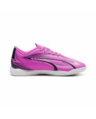 Children's Indoor Football Shoes Puma Ultra Play White Dark pink Children's Unisex