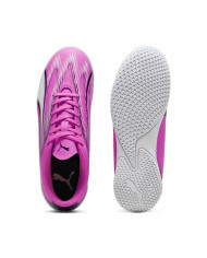 Children's Indoor Football Shoes Puma Ultra Play White Dark pink Children's Unisex
