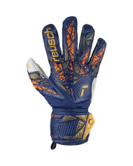 Goalkeeper Gloves Reusch Attrakt Grip Navy Blue Adults