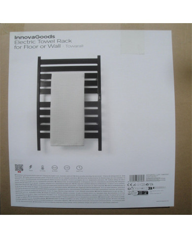 Electric Wall or Floor Towel Rail Towarall InnovaGoods Plastic Carbon steel 10 Bars (Refurbished D)