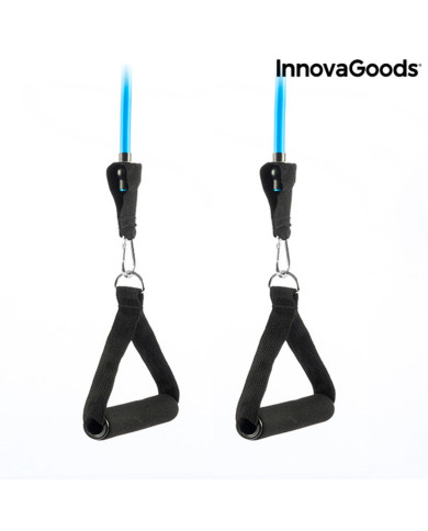 Set of Resistance Bands with Accessories and Exercise Guide Rebainer InnovaGoods Latex (Refurbished A)