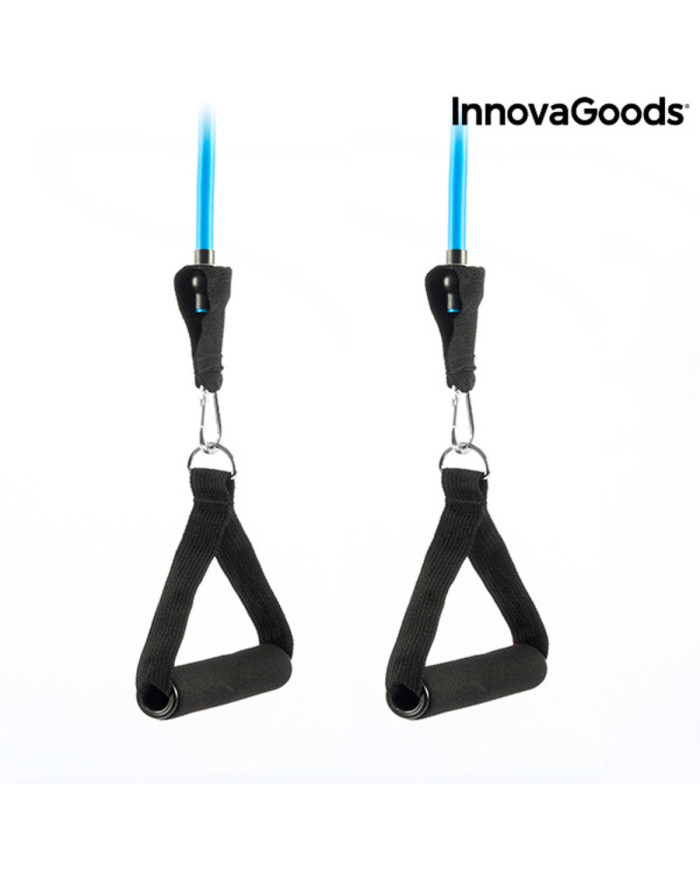 Set of Resistance Bands with Accessories and Exercise Guide Rebainer InnovaGoods Latex (Refurbished A)