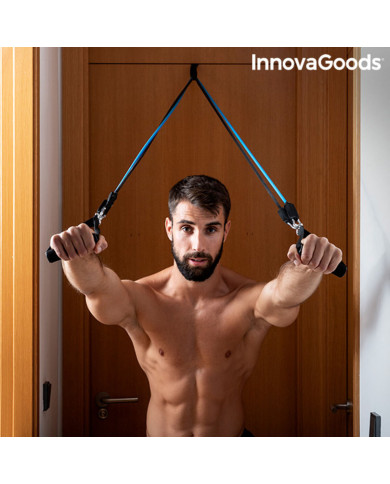 Set of Resistance Bands with Accessories and Exercise Guide Rebainer InnovaGoods Latex (Refurbished A)