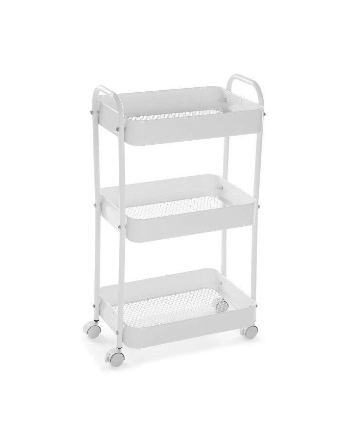 Kitchen Trolley Versa White 30 x 76 x 46 cm Iron