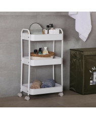 Kitchen Trolley Versa White 30 x 76 x 46 cm Iron