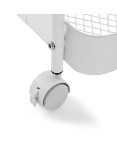 Kitchen Trolley Versa White 30 x 76 x 46 cm Iron